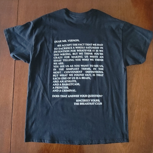 “Sincerely Yours” Breakfast Club–Inspired Graphic T-Shirt - Picture 7 of 9